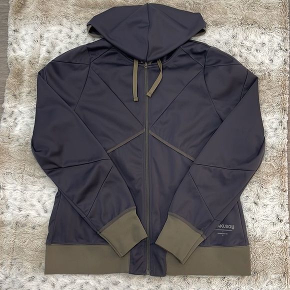 NIKExGYAKUSOU NWOT Women’s XL fits as a Large Running Zip Hoodie| Plum Purple - Picture 1 of 12